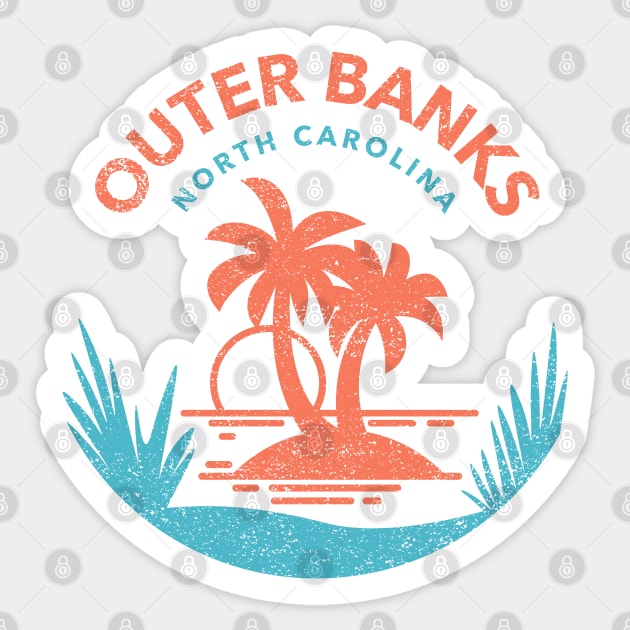 Outer Banks North Carolina Sticker by Hello Sunshine